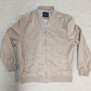 Tan Suede Bomber Jacket Porter & Ash Size XXL For Men Or Women